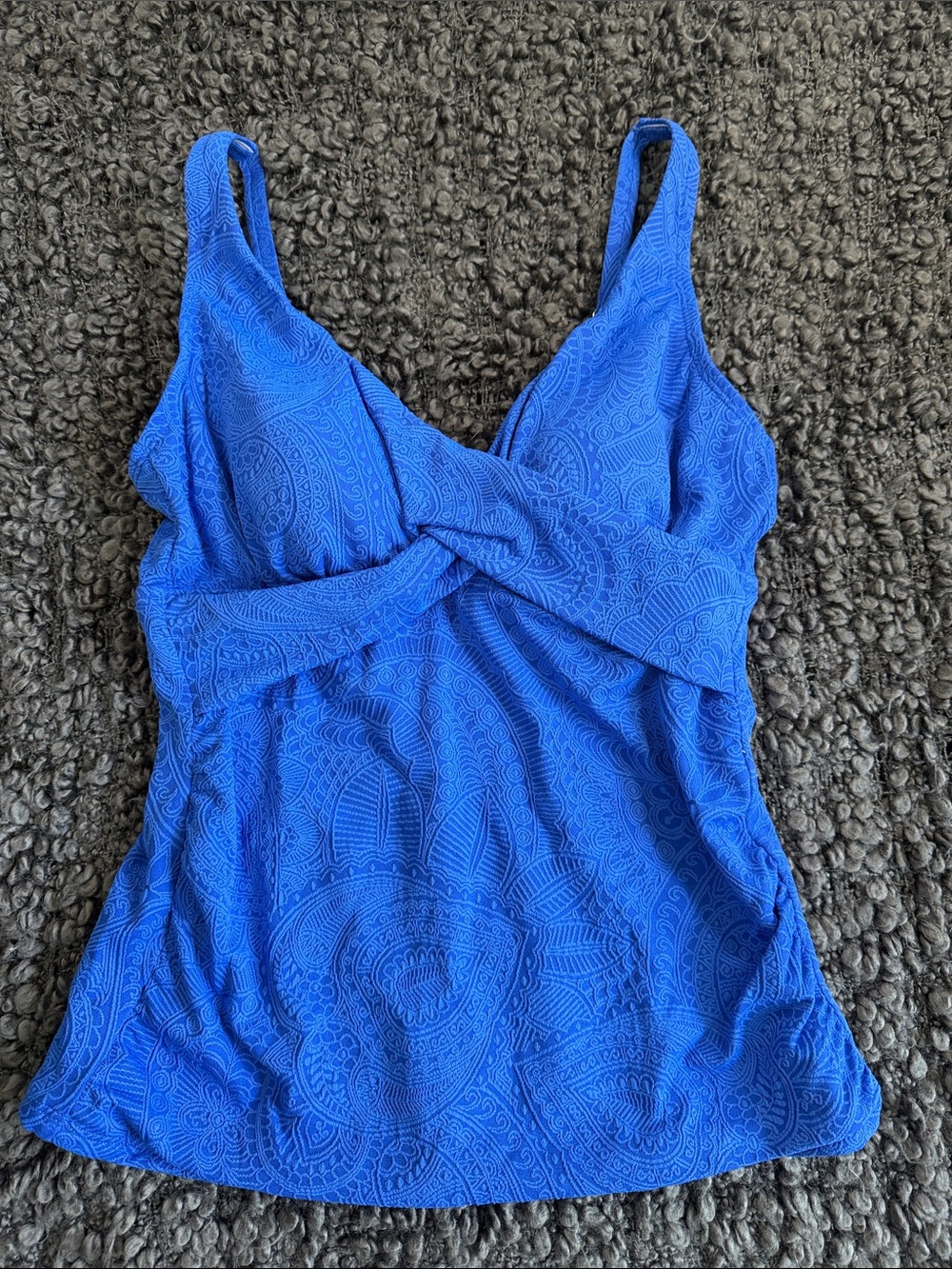 Swim Solutions Blue Women's Swim Tankini Top